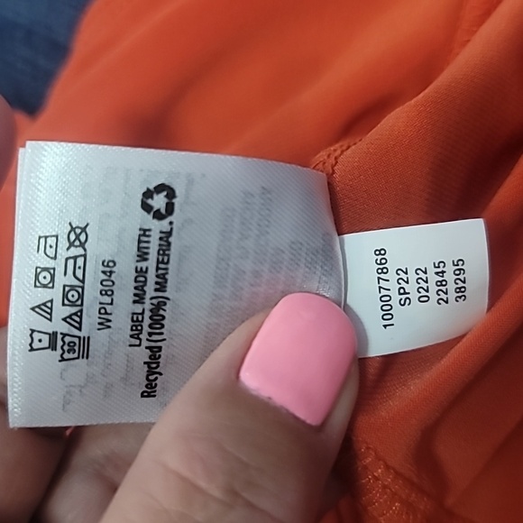 INC International Concepts orange gold zipper pockets long sleeve dress shirt - Picture 11 of 11